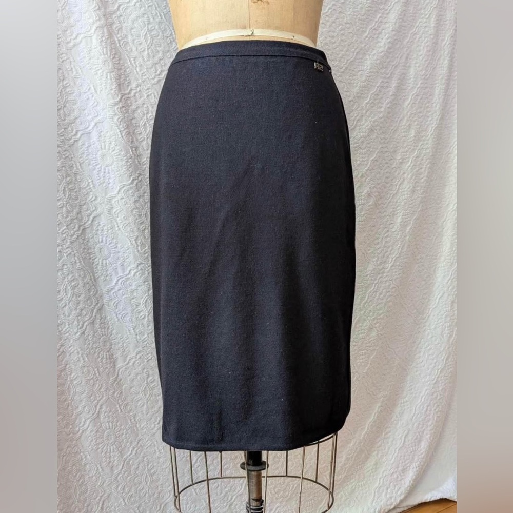 Vintage Sonia Rykiel pencil wool/cashmere blend knit skirt